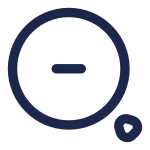 Rounded Magnifer Zoom Out SVG Icon